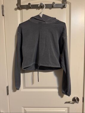 Babaton Charcoal Gray Hoodie with Drawstring